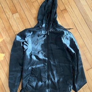 Camouflage Burn Boot Camp windbreaker Sz small